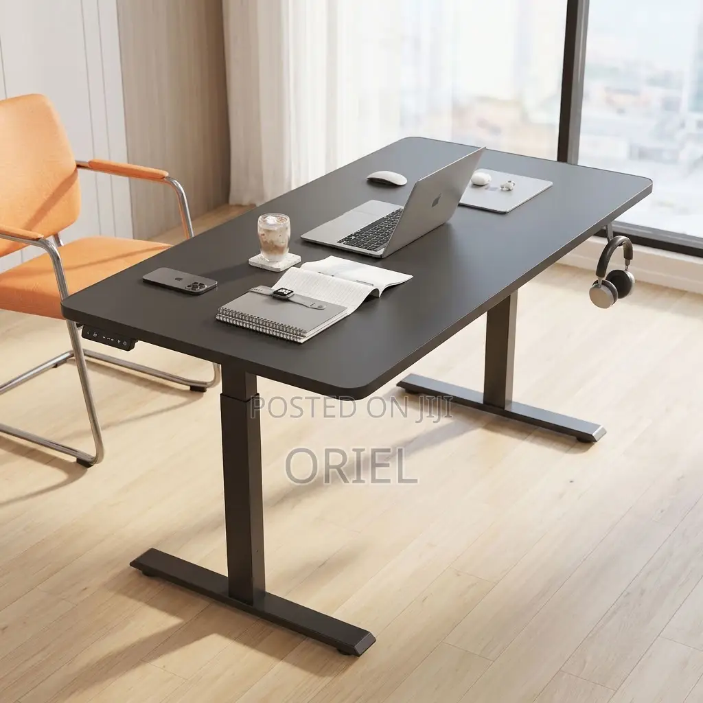 Office Desk : 140CM Electric Workstation Computer Table