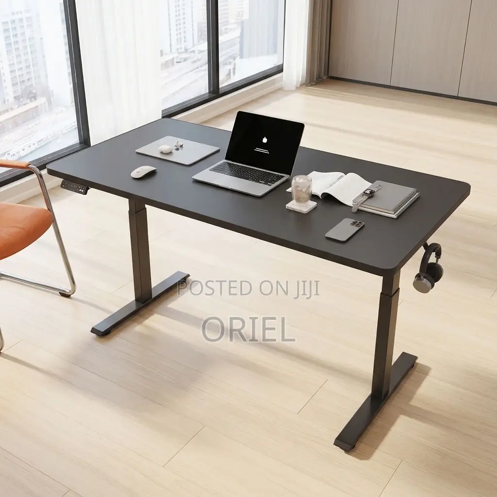 Office Desk : 140CM Electric Workstation Computer Table