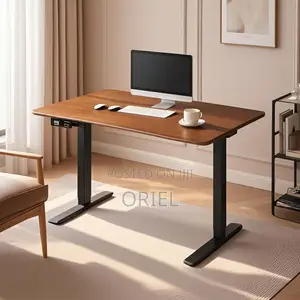Office Desk : 140CM Electric Workstation Computer Table