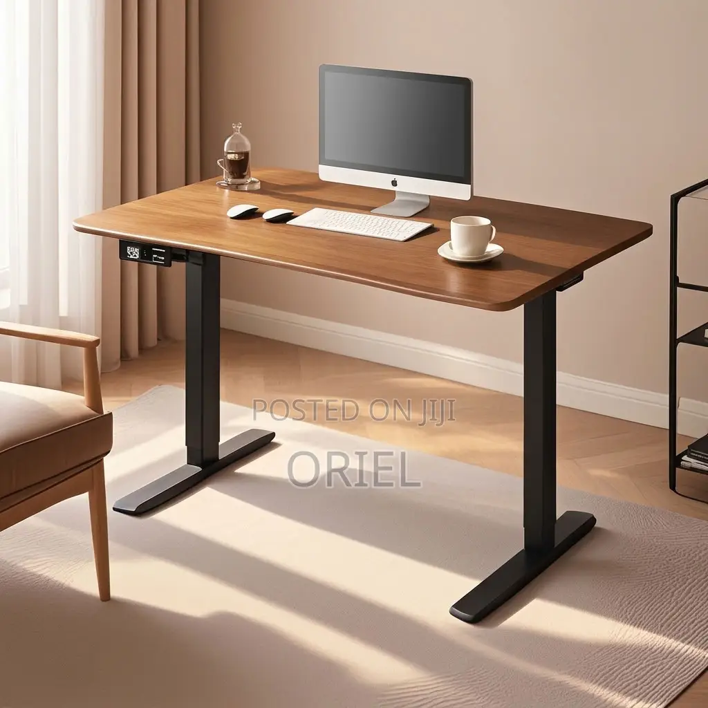 Office Desk : 140CM Electric Workstation Computer Table