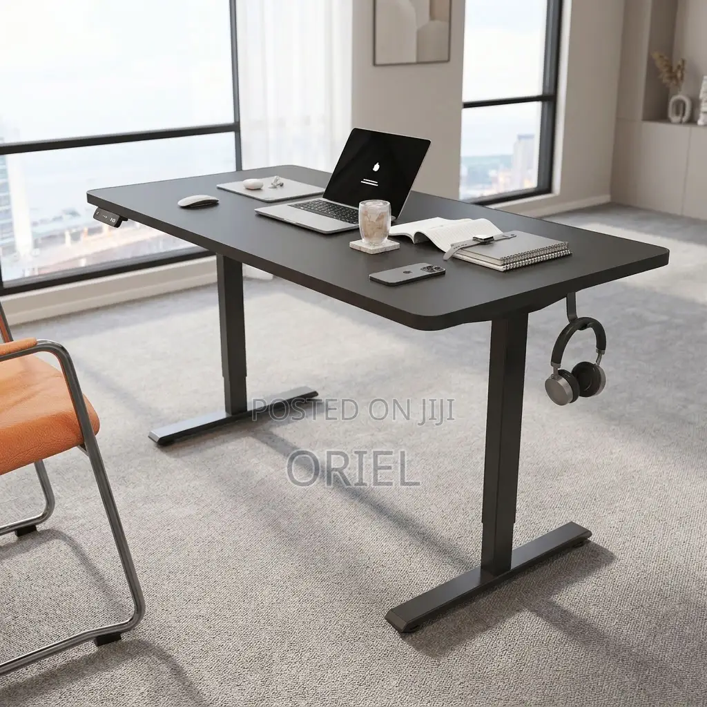 Office Desk : 140CM Electric Workstation Computer Table