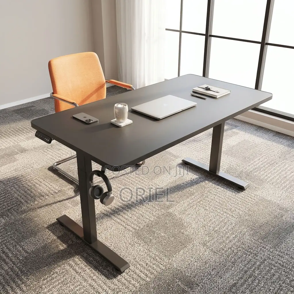 Office Desk : 140CM Electric Workstation Computer Table