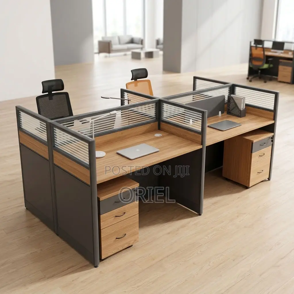 Office Workstation : Four-User Corporate Office Workstation