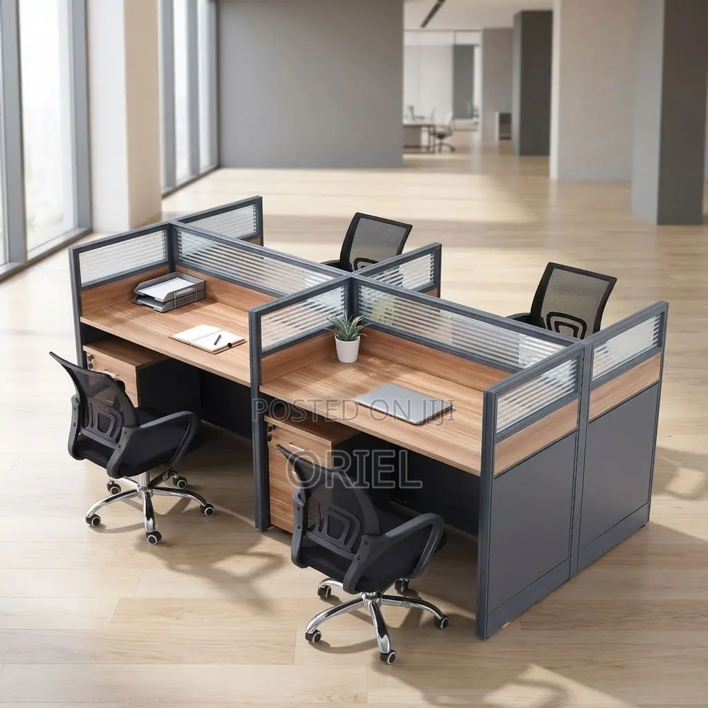 Office Workstation : Four-User Corporate Office Workstation