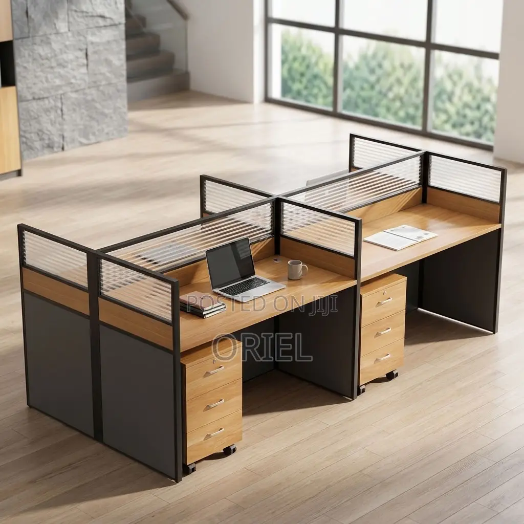 Office Workstation : Four-User Corporate Office Workstation