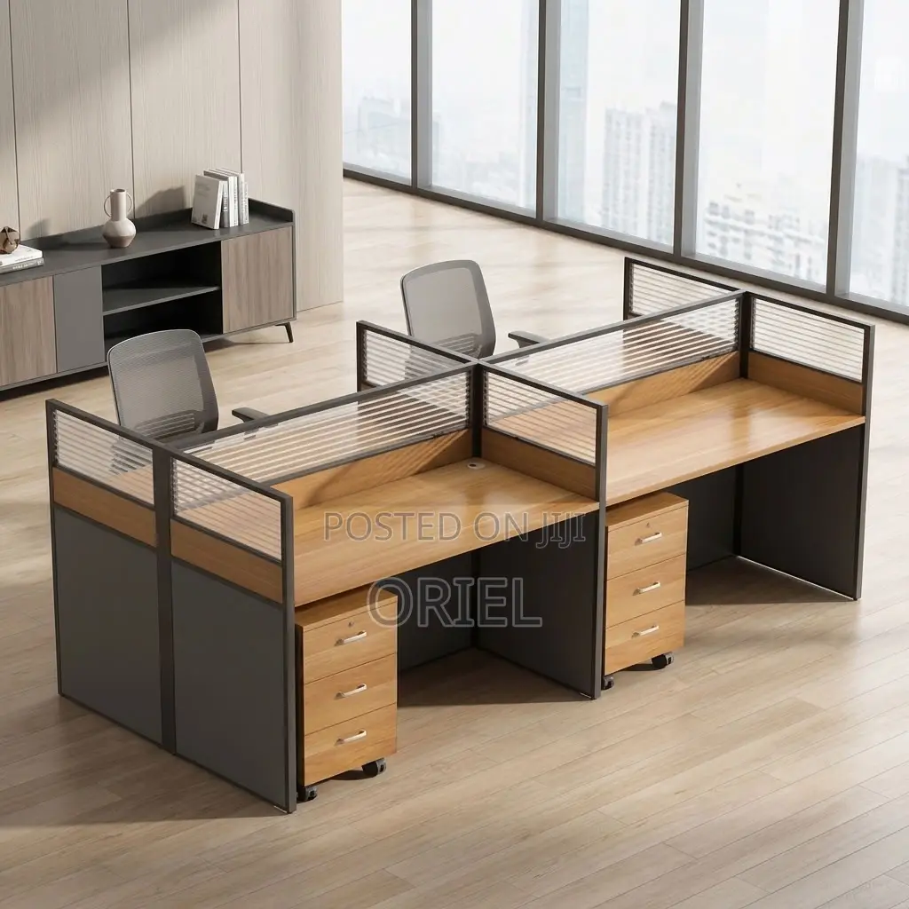 Office Workstation : Four-User Corporate Office Workstation