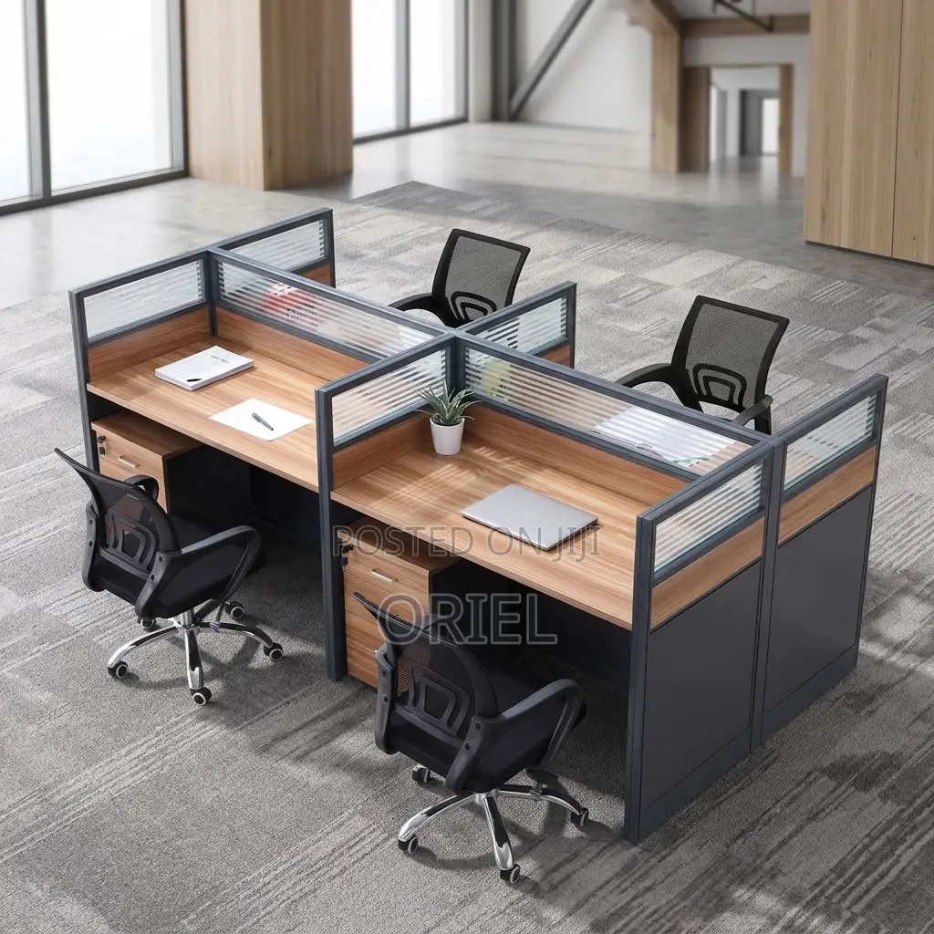 Office Workstation : Four-User Corporate Office Workstation