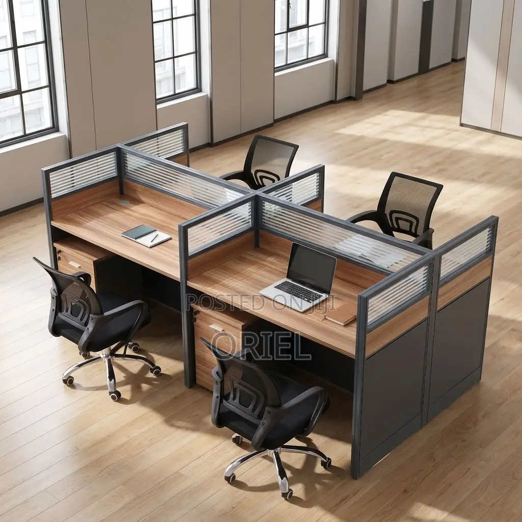 Office Workstation : Four-User Corporate Office Workstation