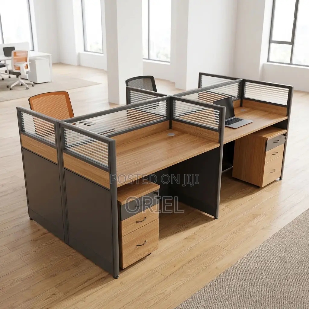 Office Workstation : Four-User Corporate Office Workstation