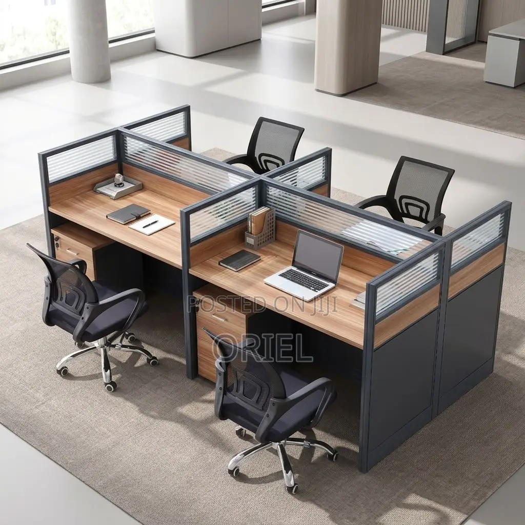 Office Workstation : Four-User Corporate Office Workstation