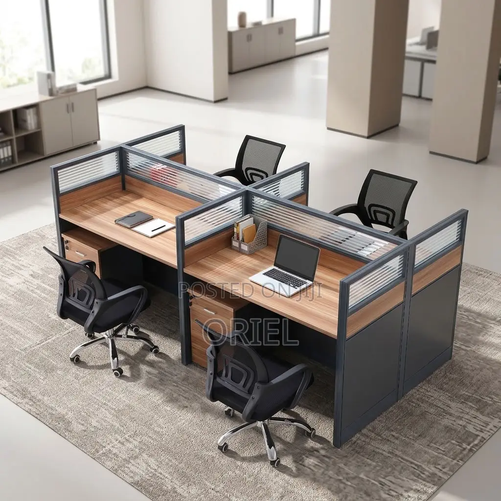 Office Workstation : Four-User Corporate Office Workstation