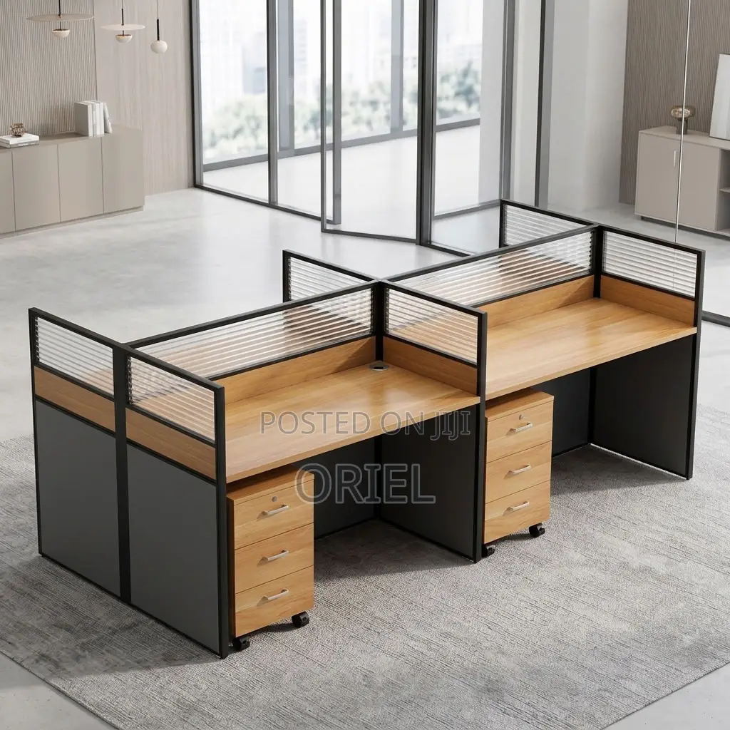 Office Workstation : Four-User Corporate Office Workstation