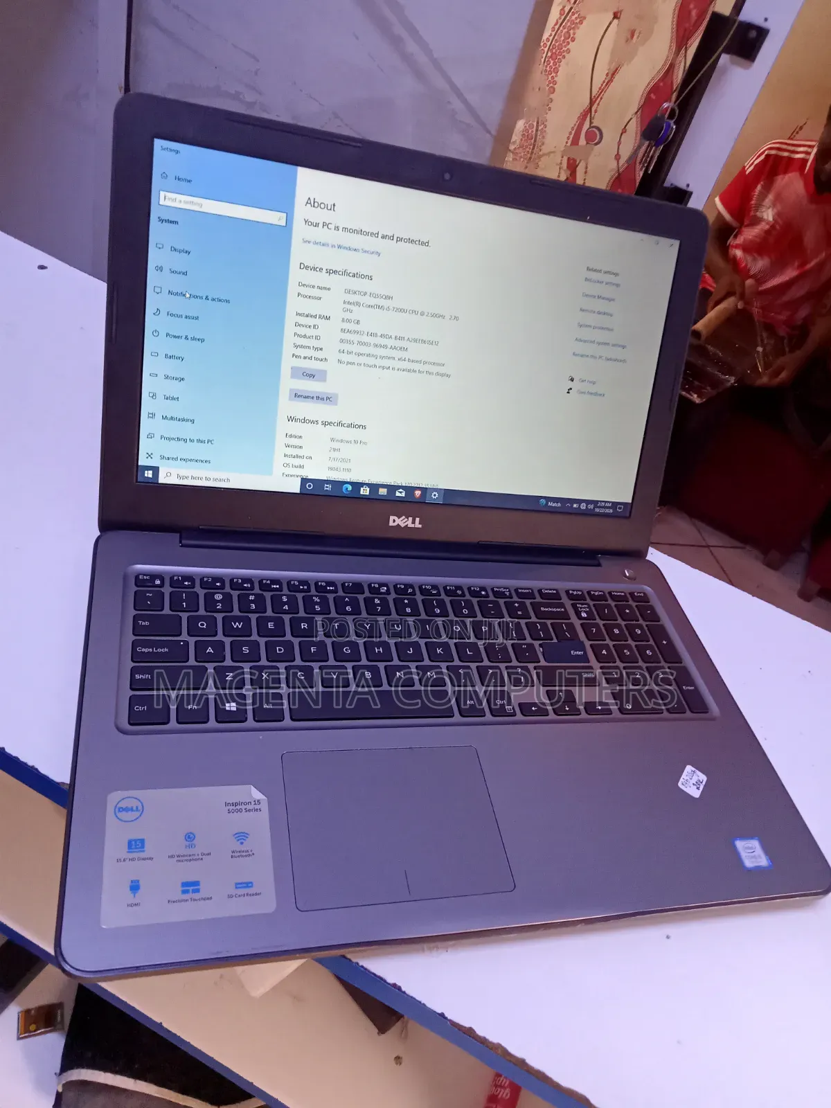 Laptop Dell Latitude 15 5000 8GB Intel Core i5 SSD 256GB