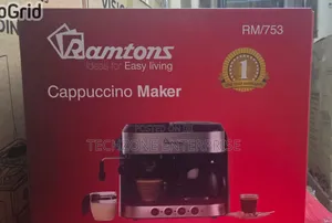 Ramtons Cappuccino Maker (Rm/753) With One Year Warranty 