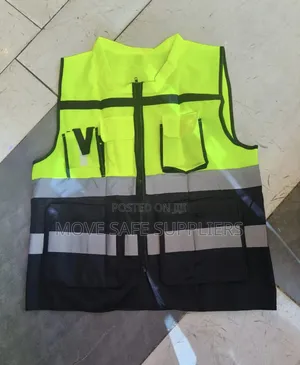 Chinese Collar (Executive) High Visibility Mesh Vest Safety Reflector