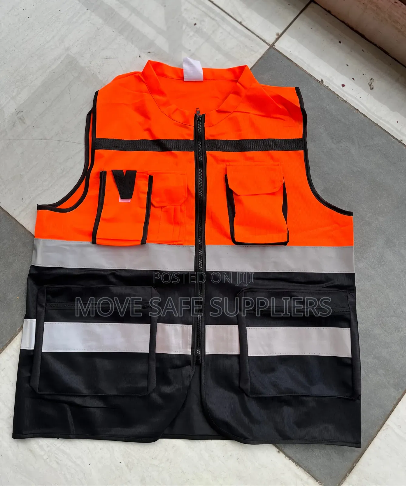 Chinese Collar (Executive) High Visibility Mesh Vest Safety Reflector