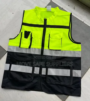 Chinese Collar (Executive) High Visibility Mesh Vest Safety Reflector