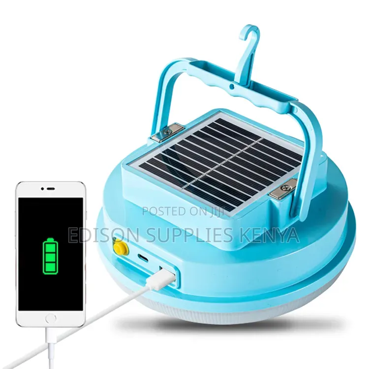 Rechargeable Solar Emergency Light, Power Bank, Solar Camping Light