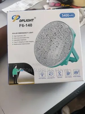 Rechargeable Solar Emergency Light, Power Bank, Solar Camping Light