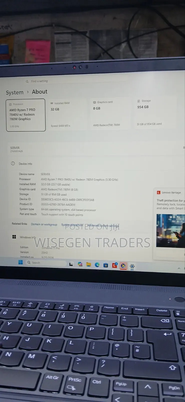 Laptop Lenovo ThinkPad P15s 32GB AMD Ryzen 7 SSD 1T