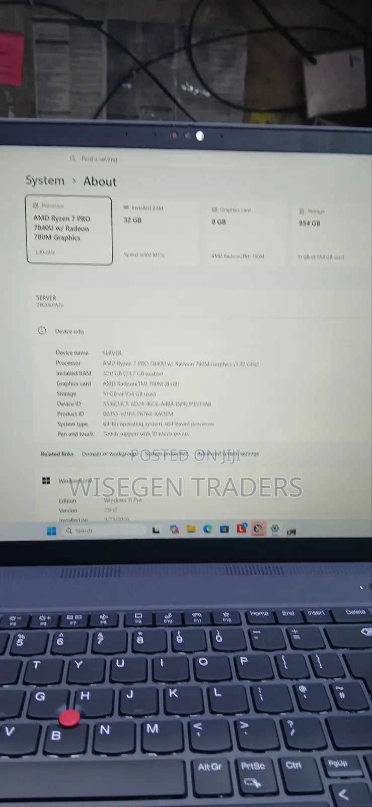 Laptop Lenovo ThinkPad P15s 32GB AMD Ryzen 7 SSD 1T