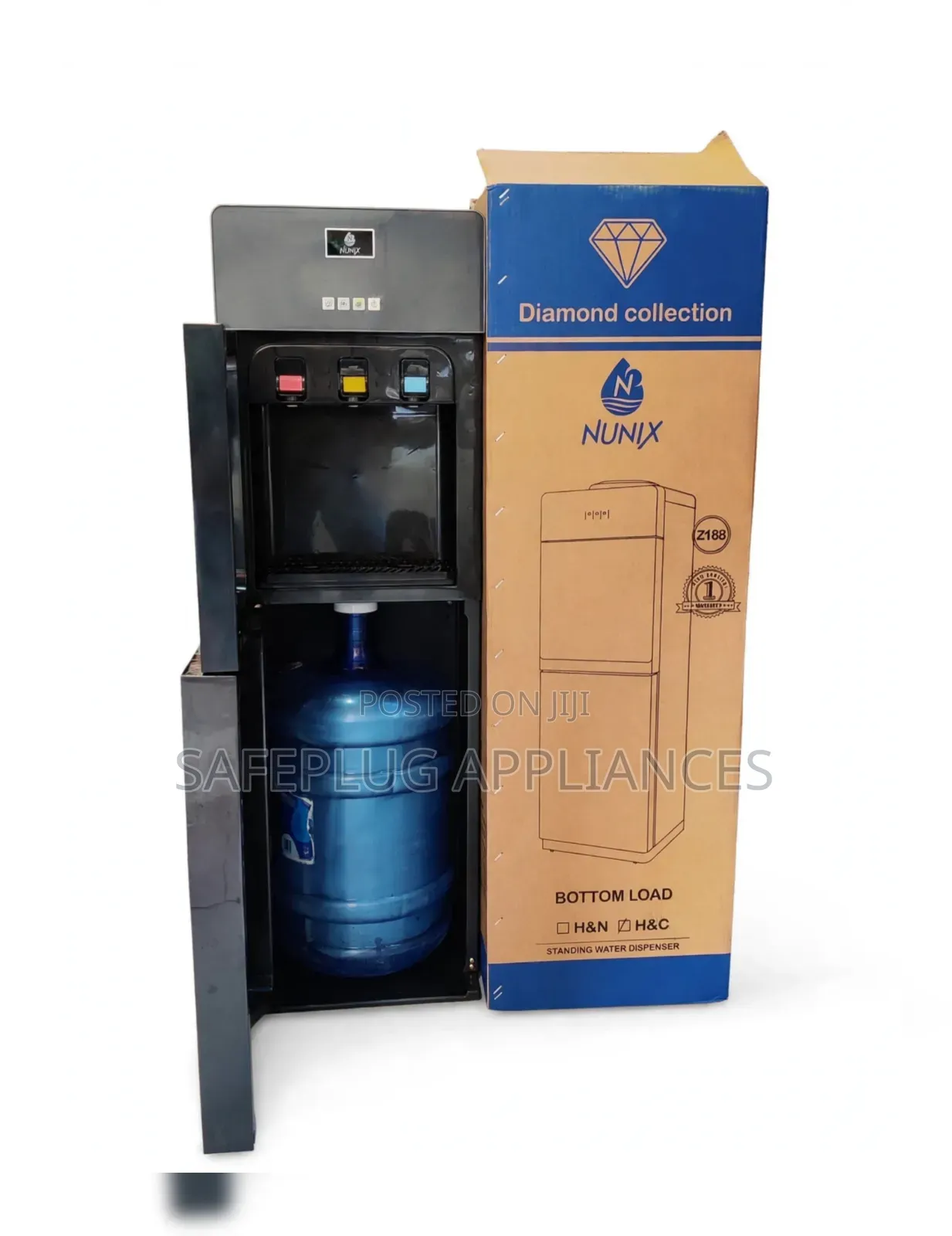 Nunix Z188C Bottom Loading Water Dispenser 3 Taps
