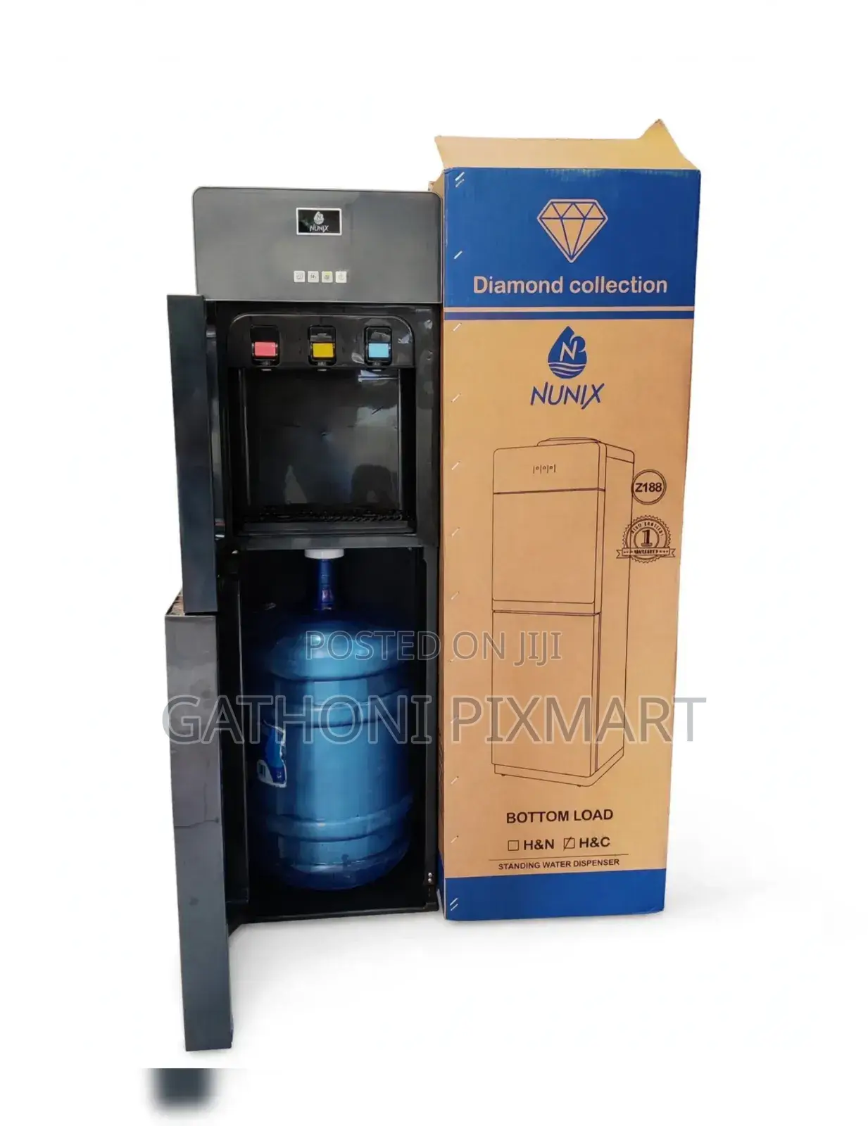 Nunix Z188C Bottom Loading Water Dispenser 3 Taps