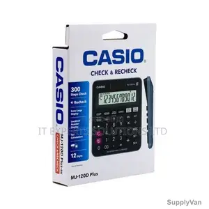 Casio Calculator, MJ-120D-Plus, 12 Digit, Black