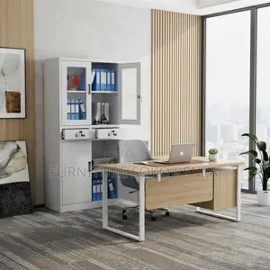 Files Storage Cabinet | Two Doors Grey Office Cabinet