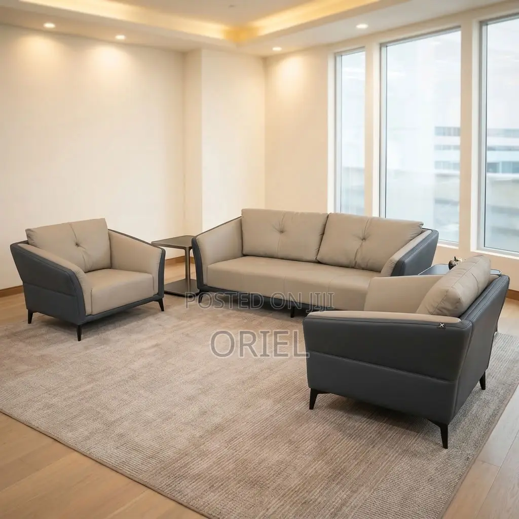 Office Sofa : Executive Five-Seat Home Office Lounge Couch