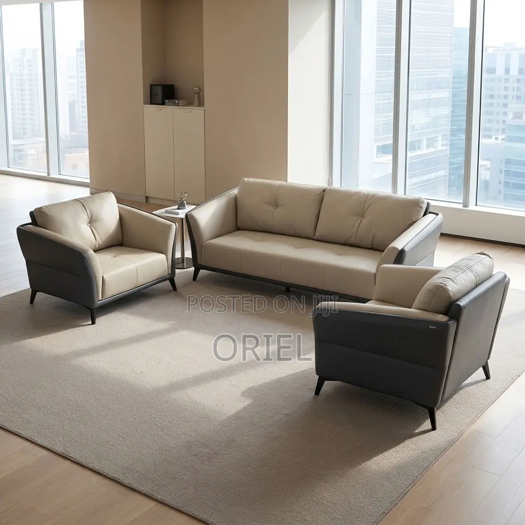 Office Sofa : Executive Five-Seat Home Office Lounge Couch