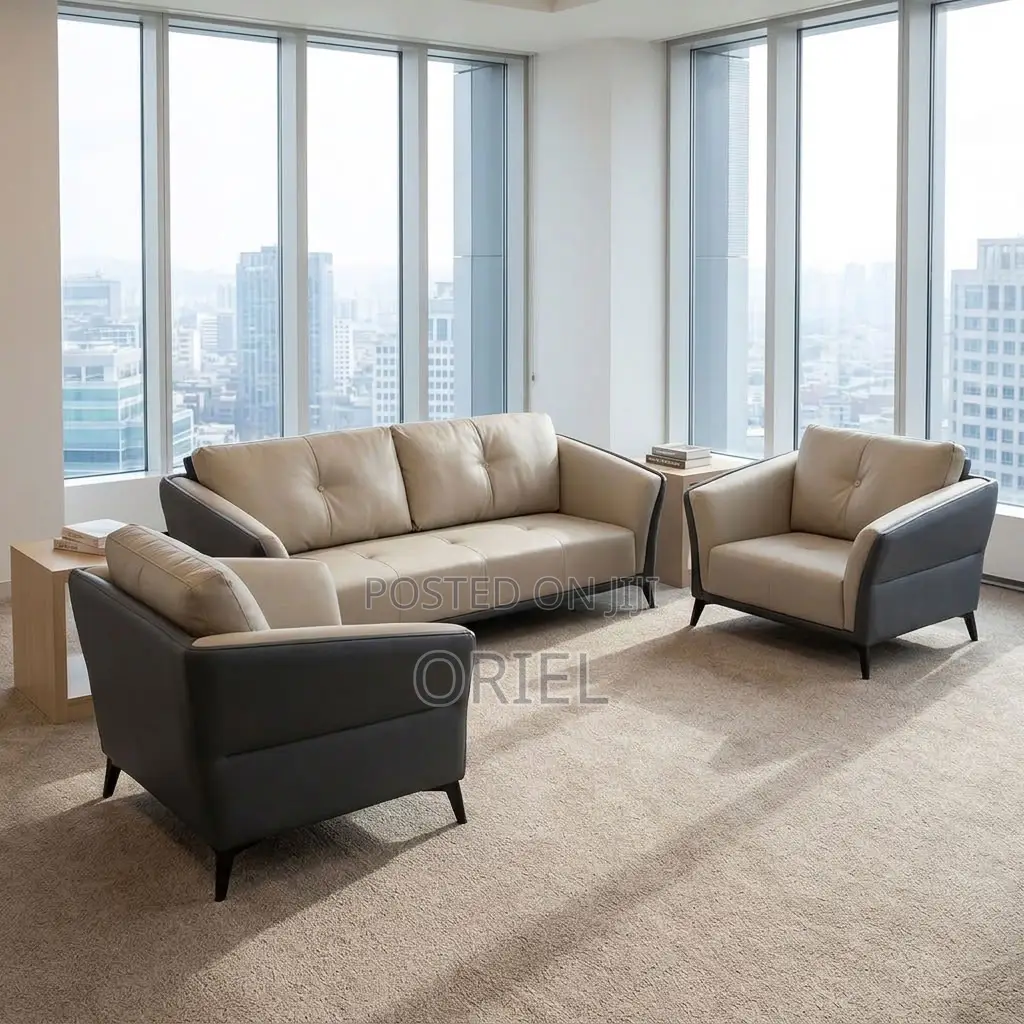 Office Sofa : Executive Five-Seat Home Office Lounge Couch