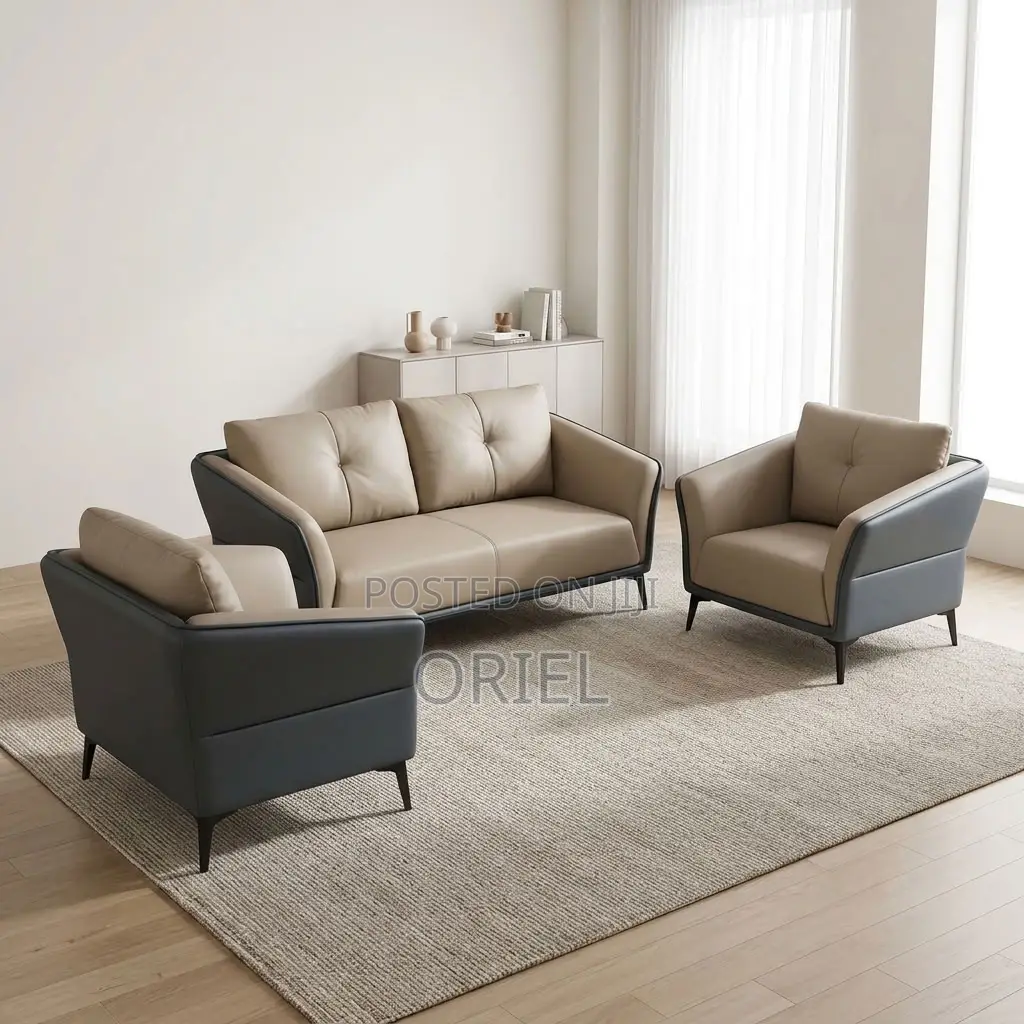 Office Sofa : Executive Five-Seat Home Office Lounge Couch