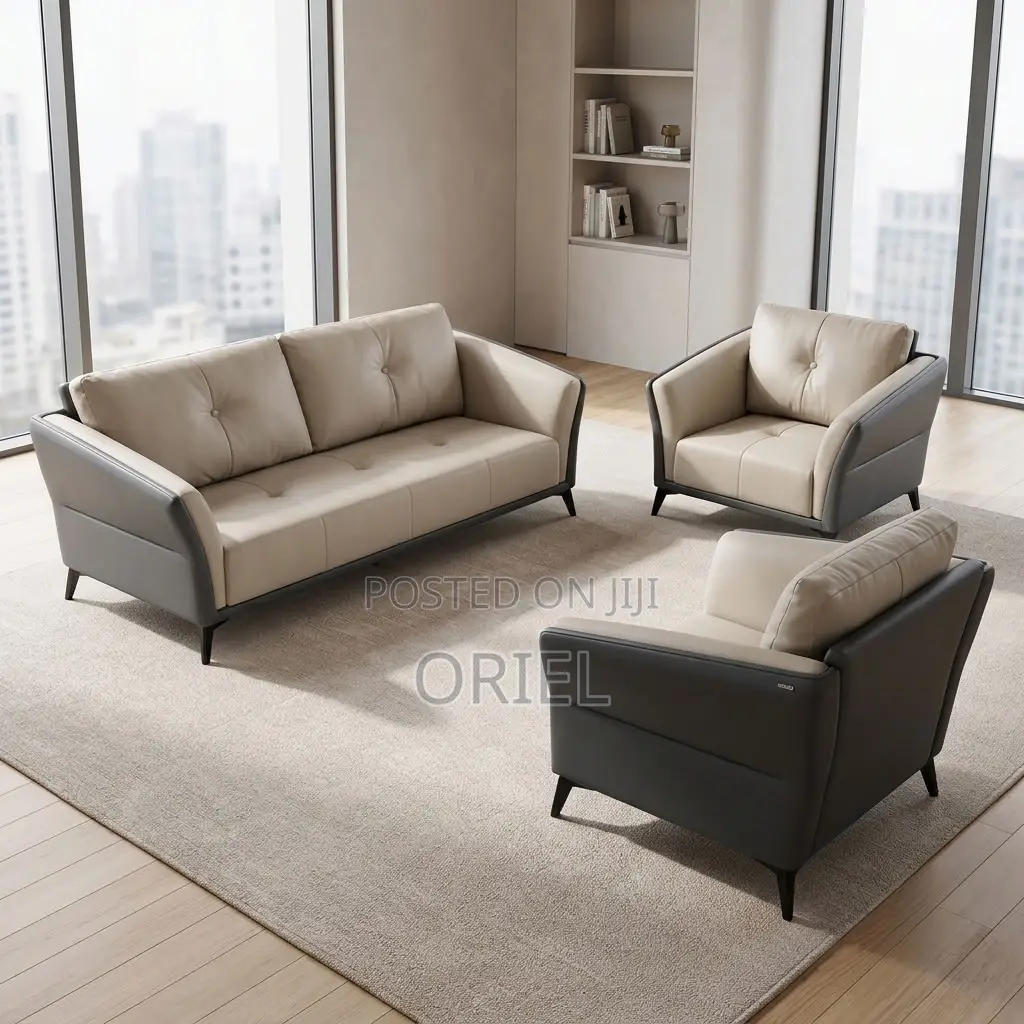 Office Sofa : Executive Five-Seat Home Office Lounge Couch
