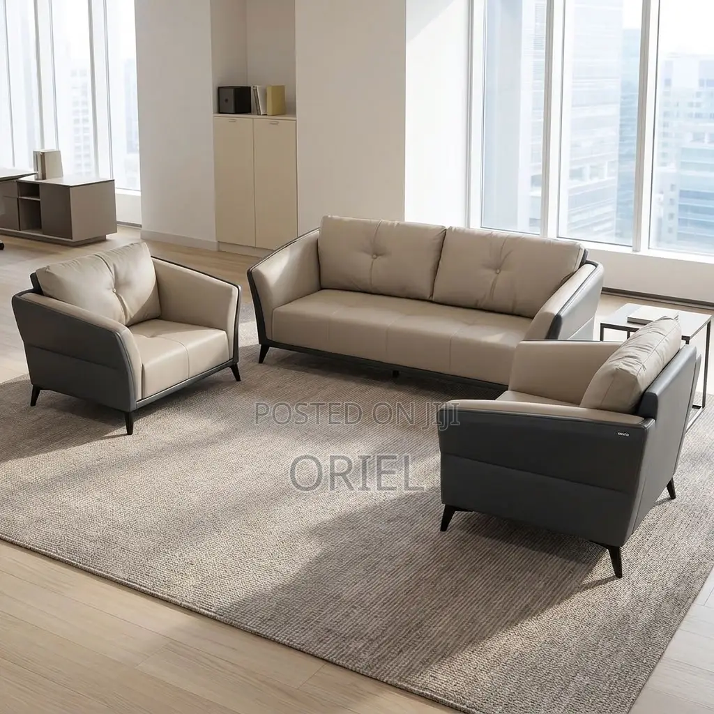 Office Sofa : Executive Five-Seat Home Office Lounge Couch
