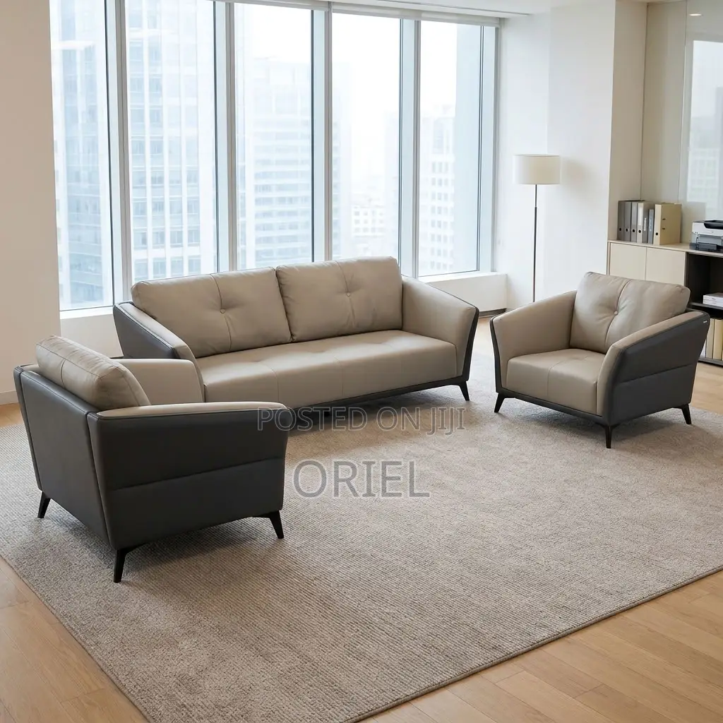 Office Sofa : Executive Five-Seat Home Office Lounge Couch