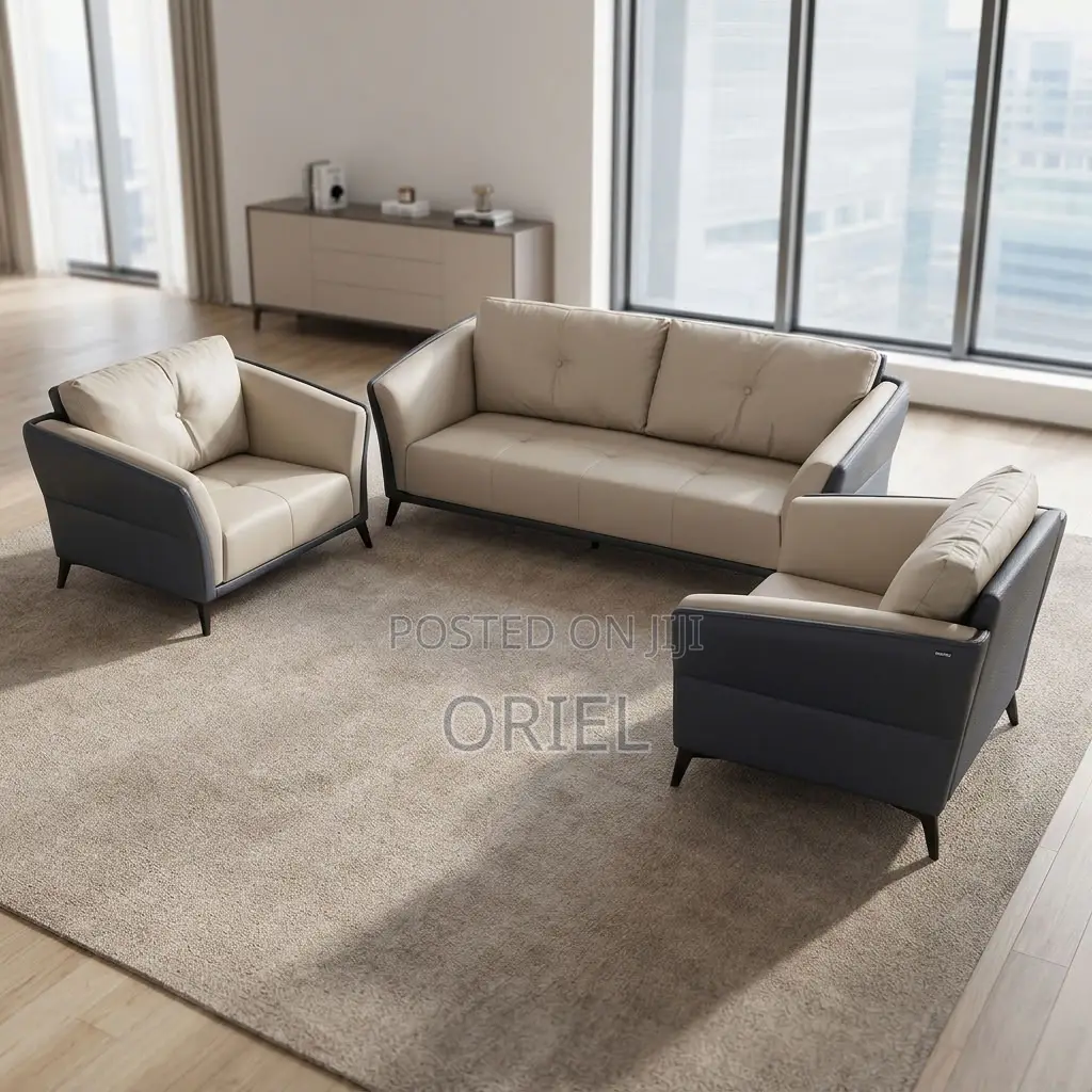 Office Sofa : Executive Five-Seat Home Office Lounge Couch