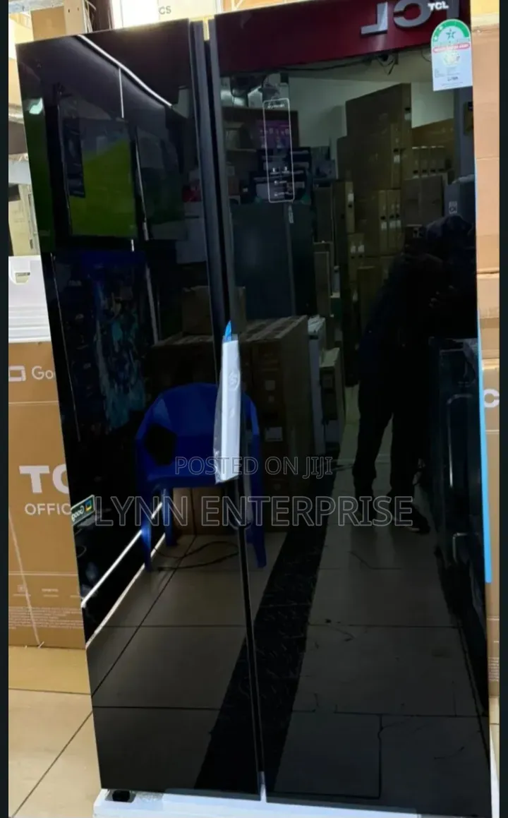 550 Litres Side by Side TCL Silver Refrigerator