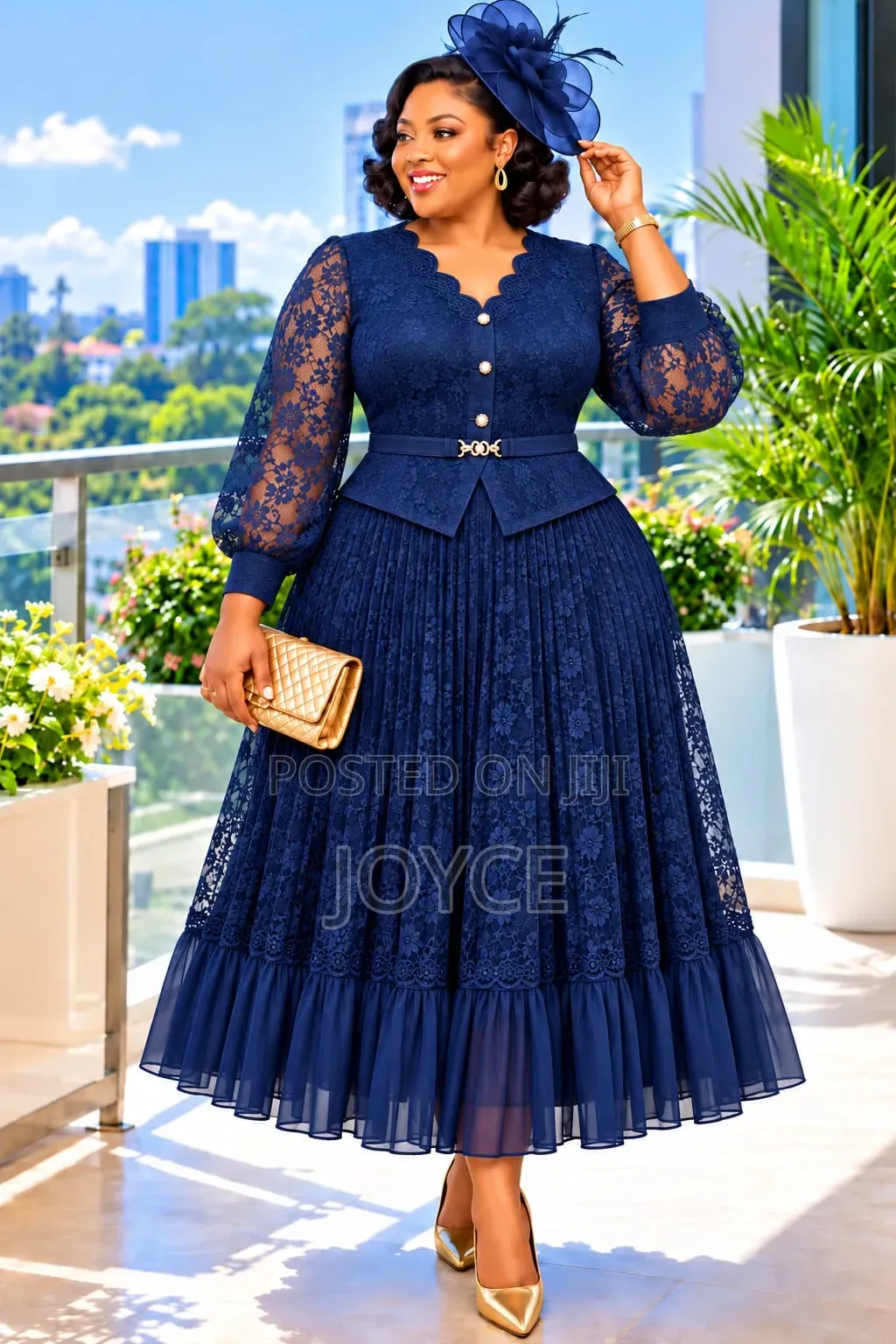 Raced Miyaki Dress