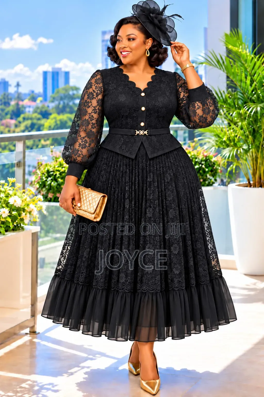 Raced Miyaki Dress