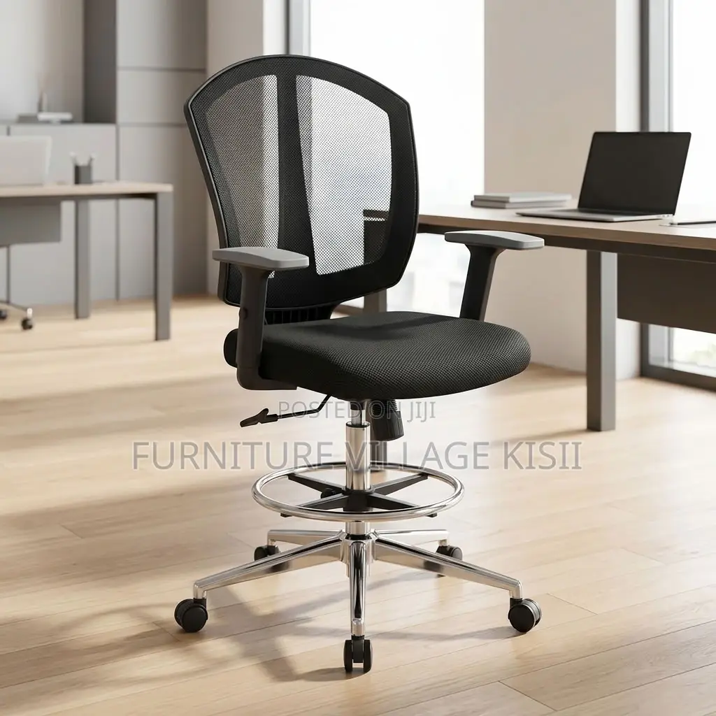 Midback Reception Office Chair-Black