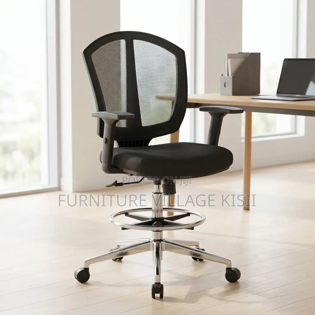 Midback Reception Office Chair-Black