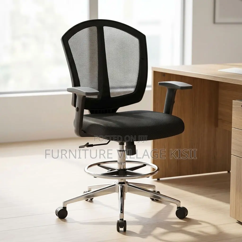 Midback Reception Office Chair-Black