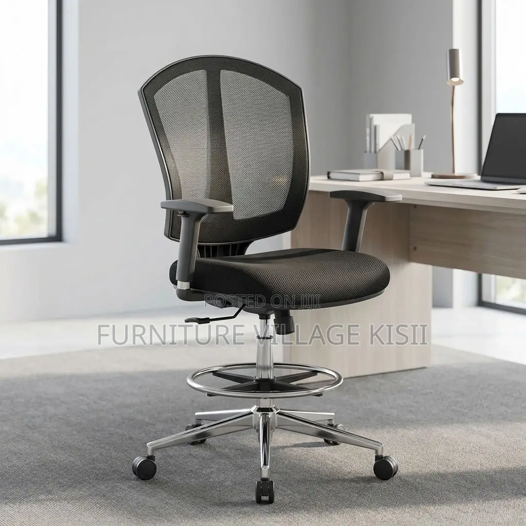 Midback Reception Office Chair-Black