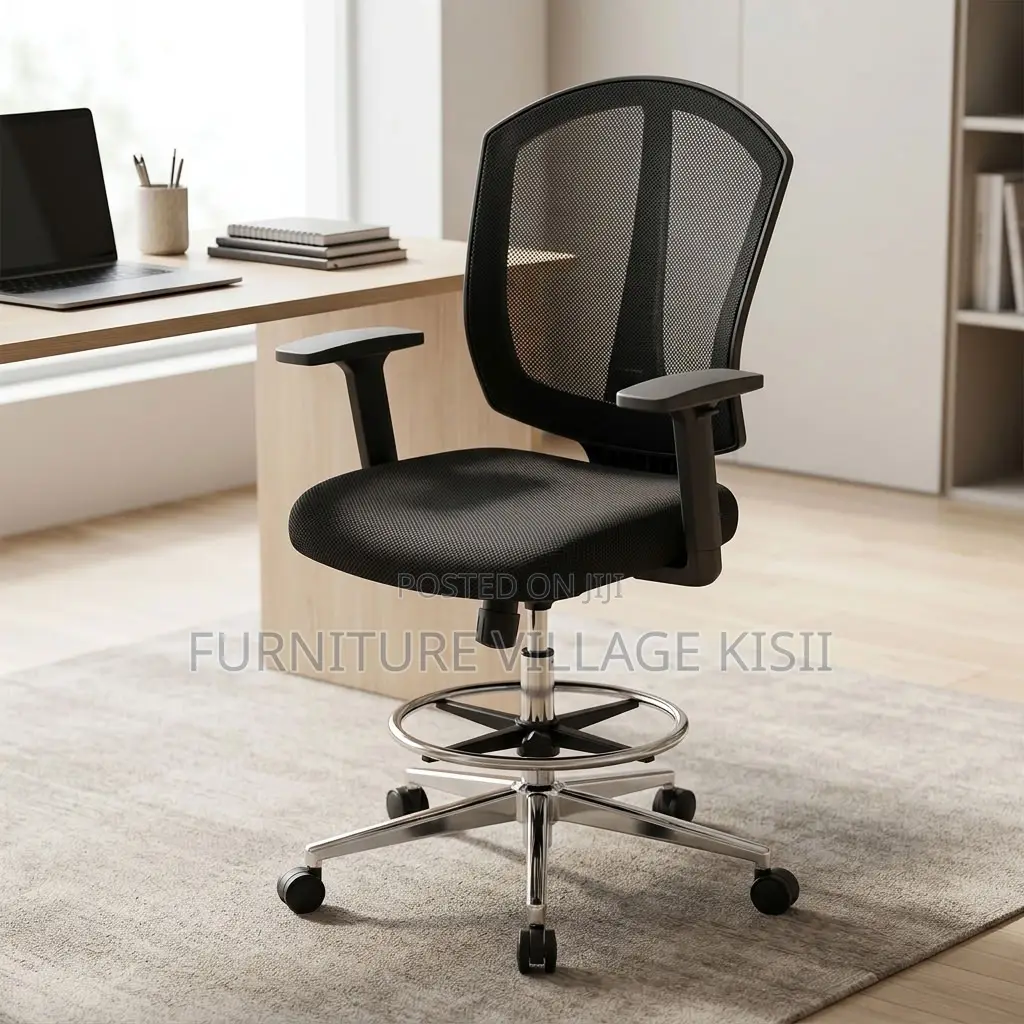 Midback Reception Office Chair-Black