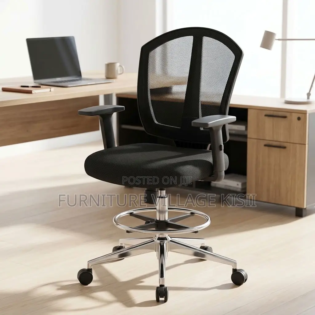 Midback Reception Office Chair-Black