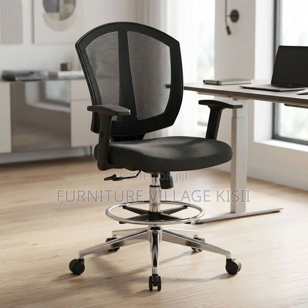 Midback Reception Office Chair-Black