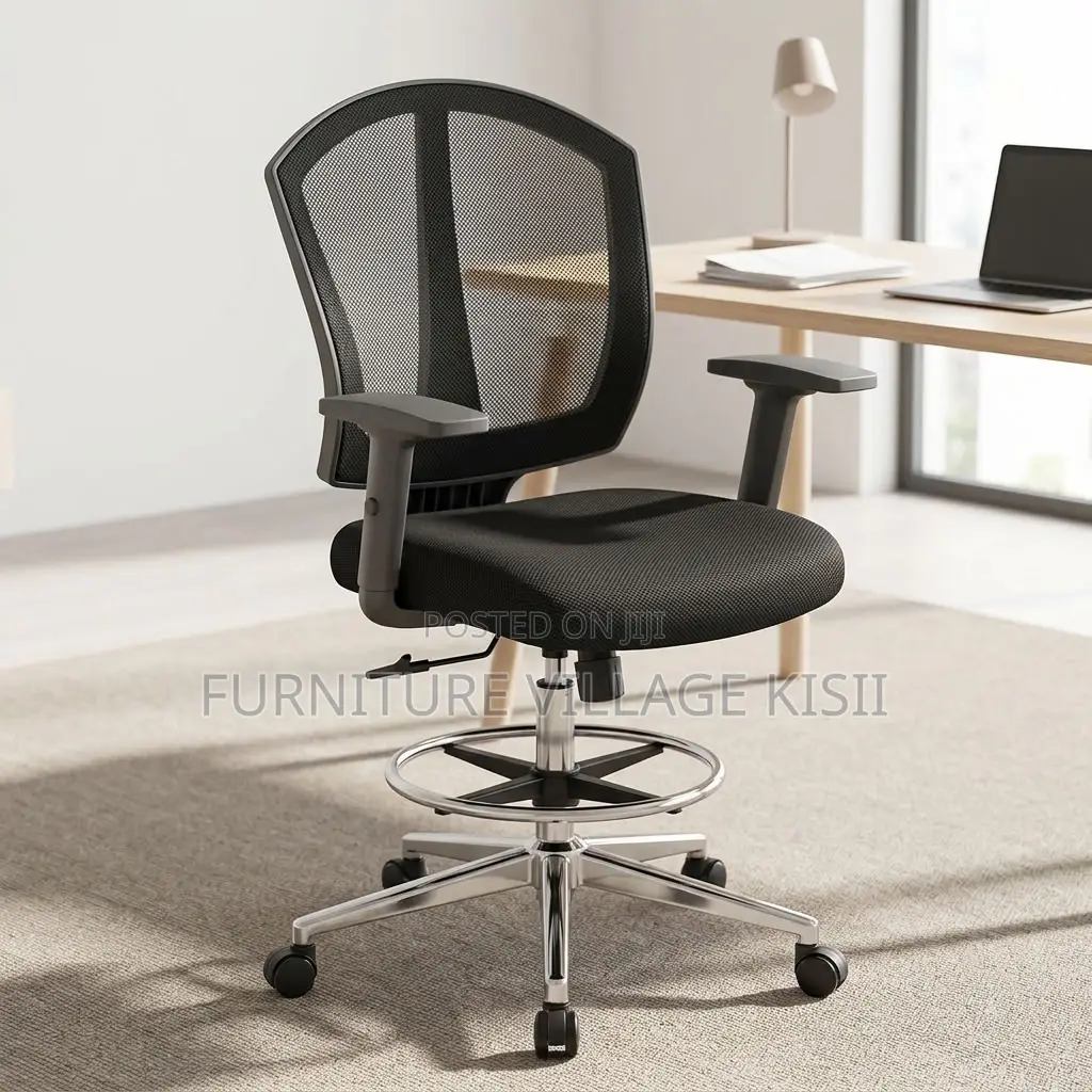 Midback Reception Office Chair-Black