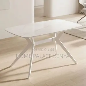 Home Dining Table; 1.3M by 0.7M Marble Top Dining Table