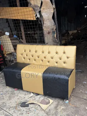 4 Seater Black Gold Restaurant and Bar Couches